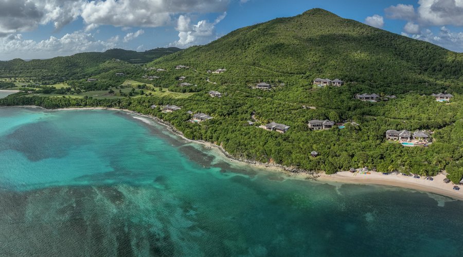 Aerial Canouan Estate Villas