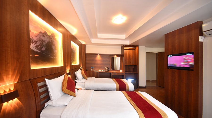 twin bedded room