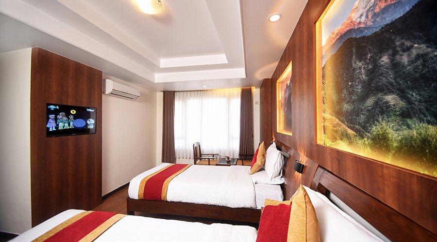 twin bed room 