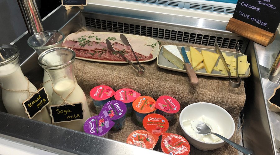 Enjoy chilled items in our continental breakfast bar 
