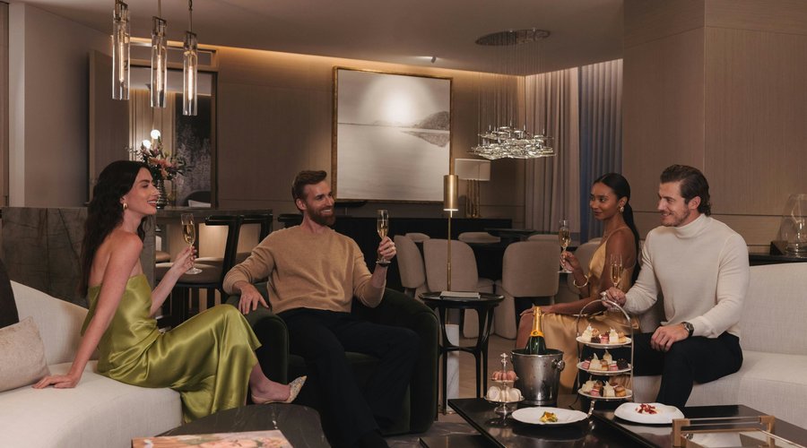 Cheers to good company at St. Regis.