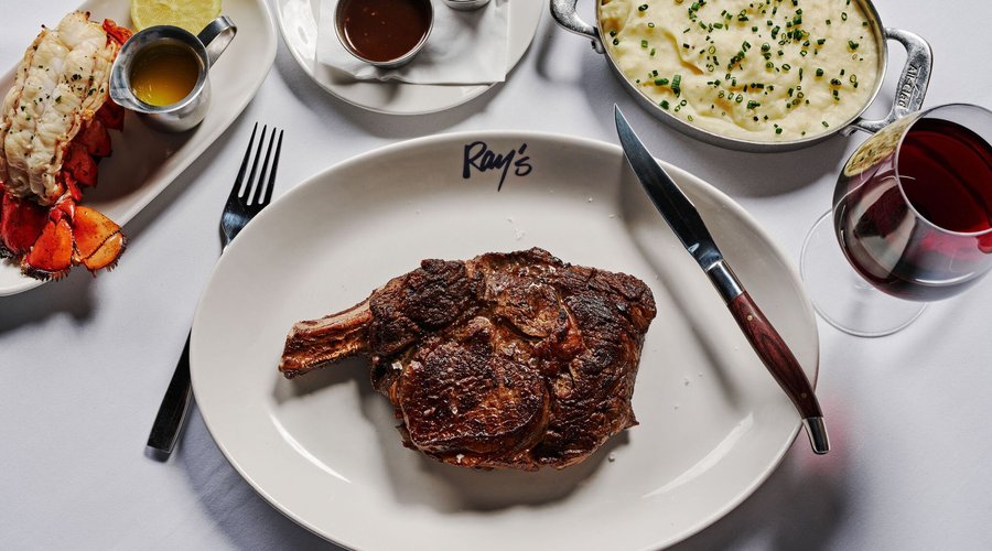 Bone-In Ribeye, Lobster Tail, Whipped Potatoes