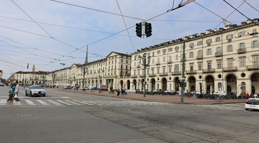 Torino - PIazza Vittorio Veneto e la Mole da Ponte Vittorio Emanuele I (To)