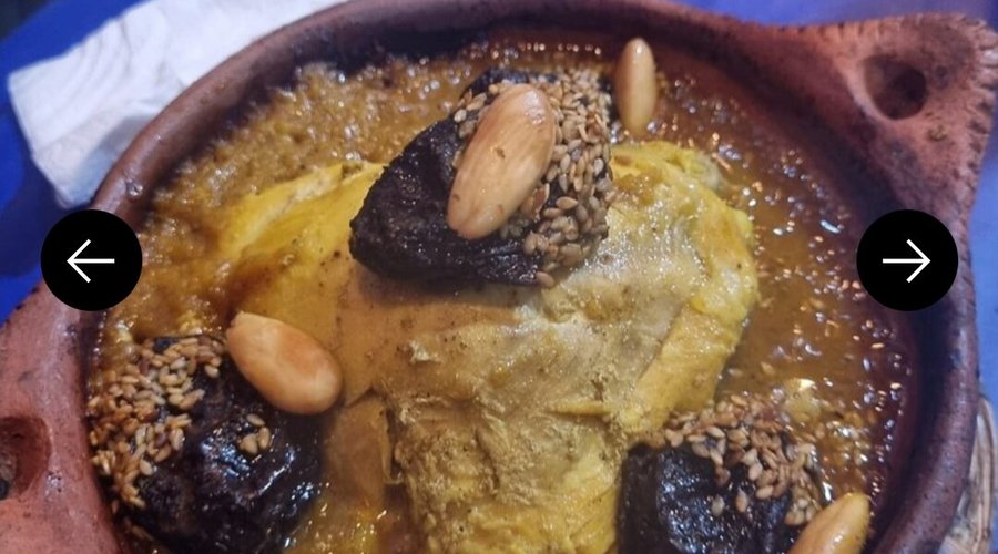 Tagine poulet pruneaux et amandes 