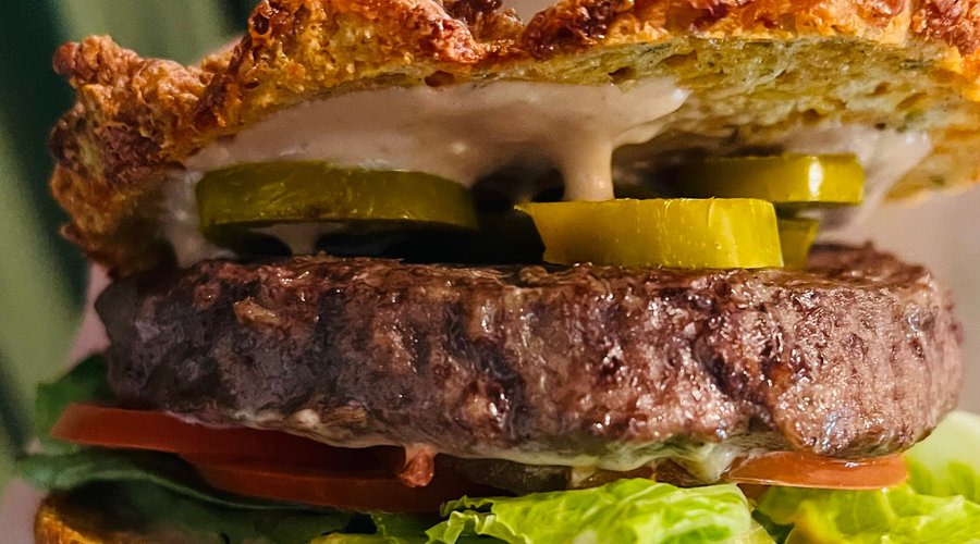 Scone bun burger