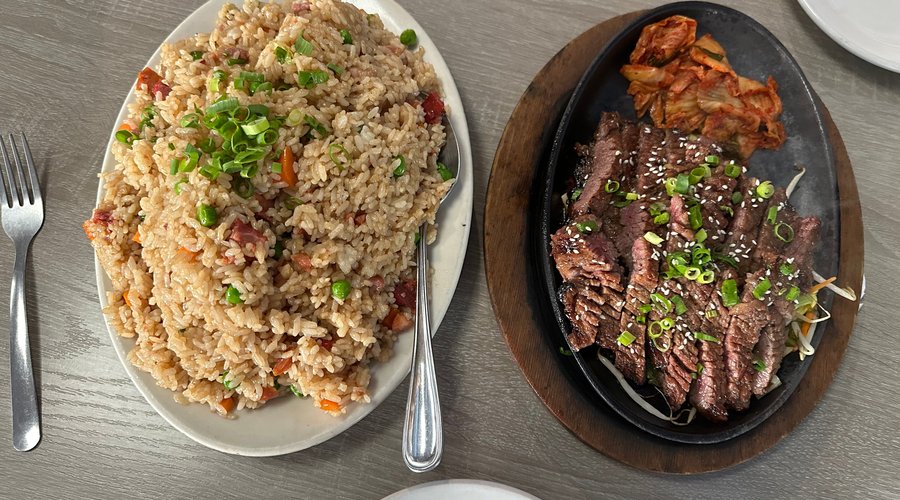 Fried rice and Kalbi