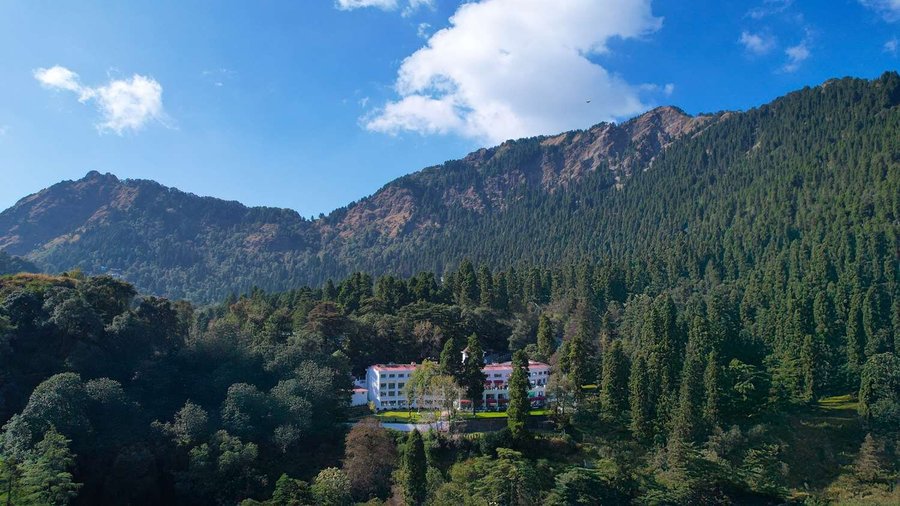 Aerial View of Hotel facade