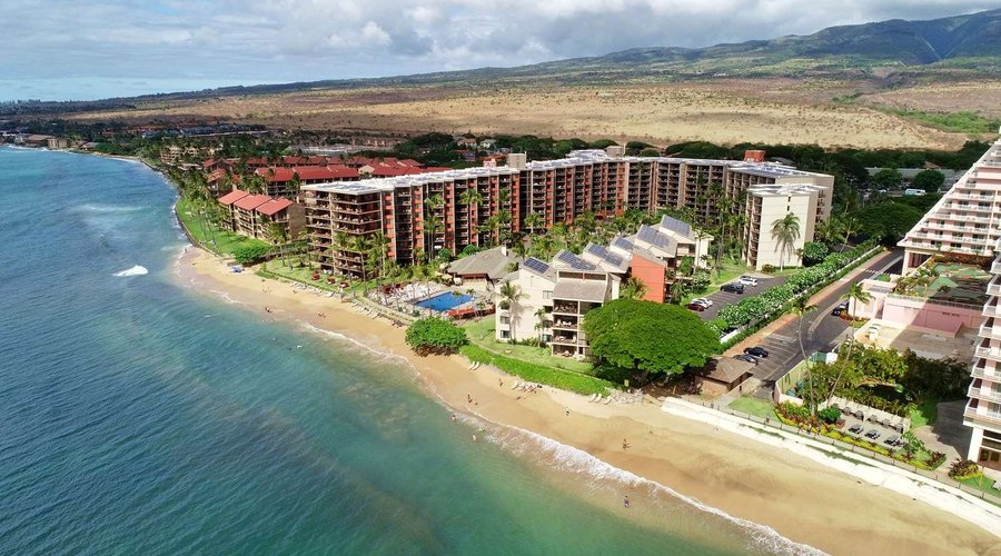 Aston Kaanapali Shores - Aerial of Property and Beach