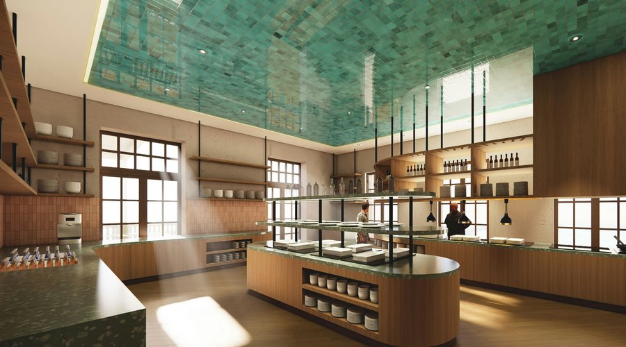 Buffet area