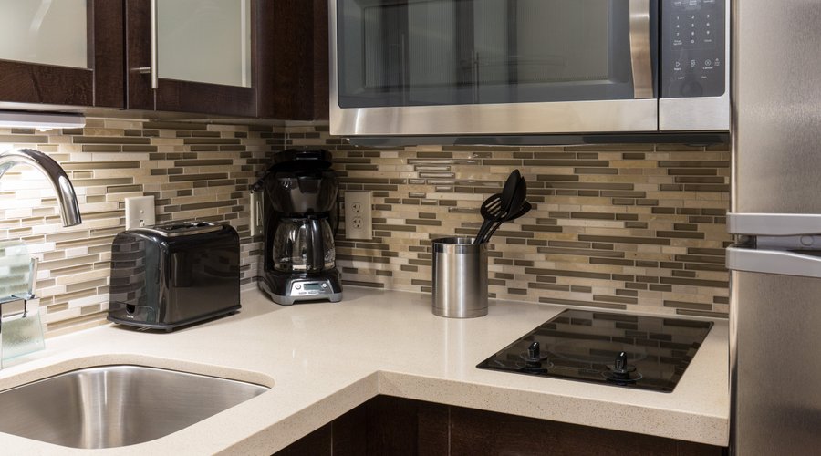 Kitchen amenities at your fingertips. 