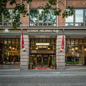 Scandic Helsinki Hub facade