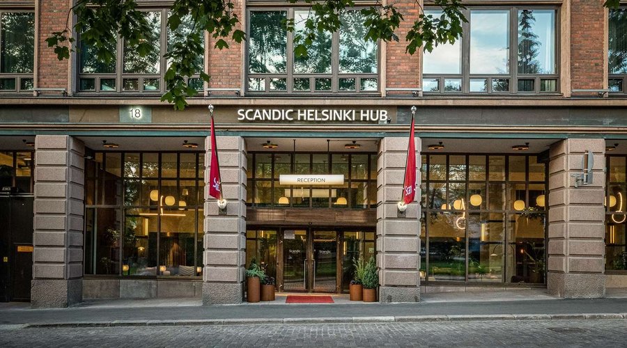 Scandic Helsinki Hub facade