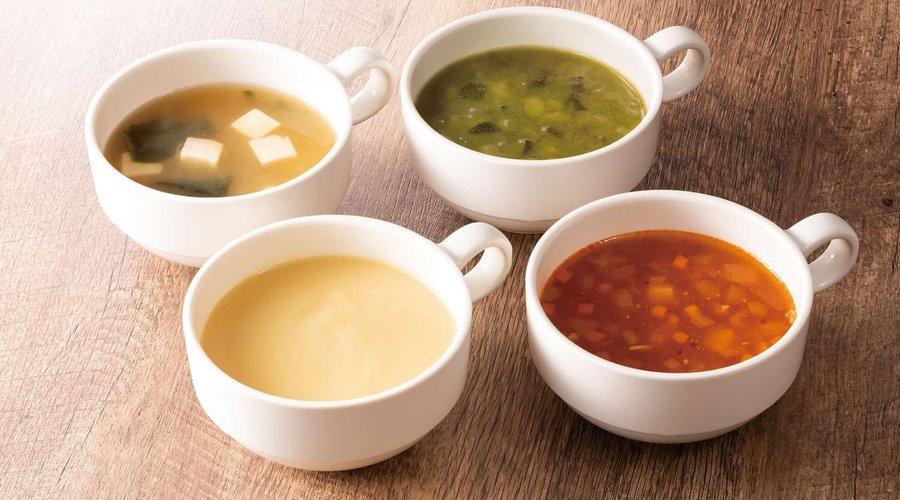 Assorted breakfast items