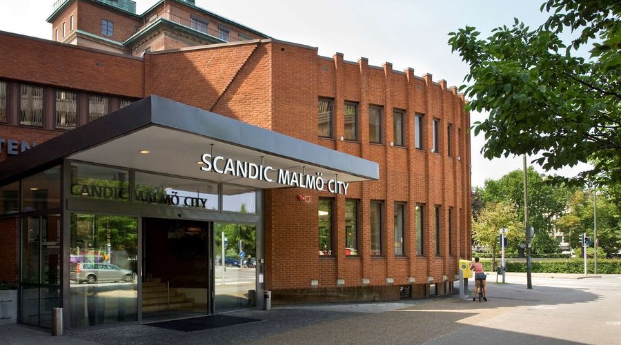 Scandic Malm City exterior facade entrance