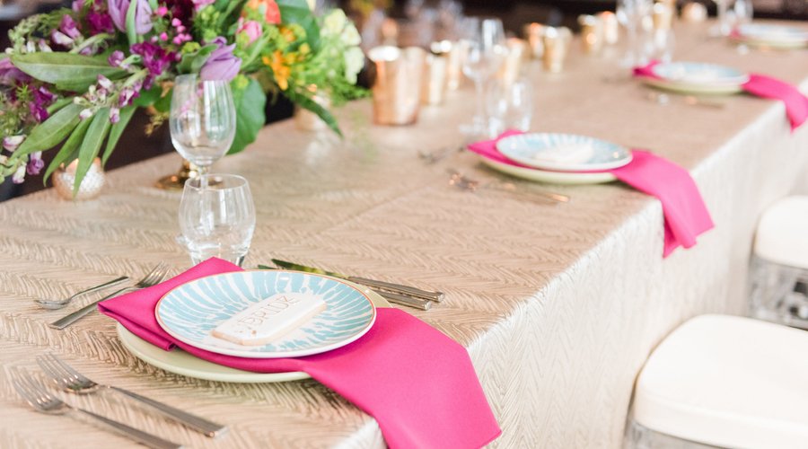 Head Table Place Settings