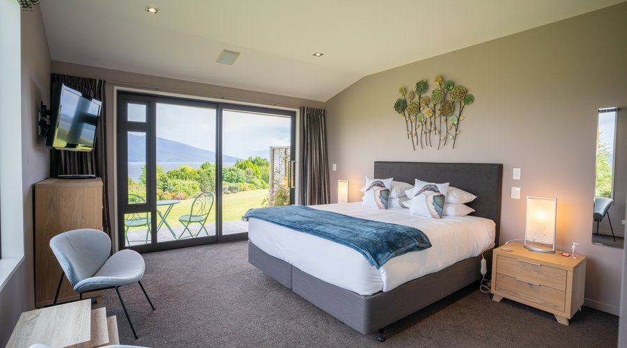 Our elegant Luxmore room with super king bed