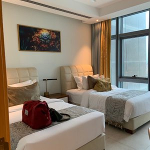 1st Birthday Party   1. Sea view is excellent. 2. Reception staffs are very accommodating. 3. Exceptional Service  4. Parkings available  5. Living room is spacious to celebrate birthday parties