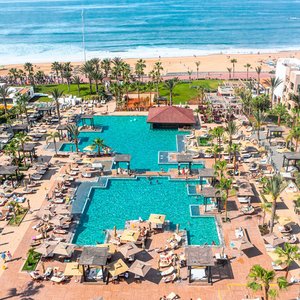 Aerial pools view