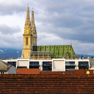 View from art'otel Zagreb