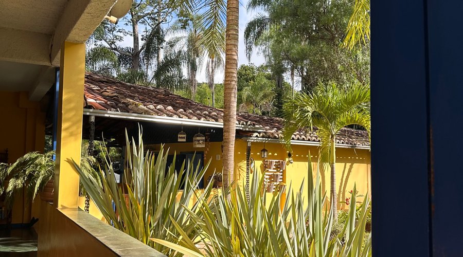 Vista do jardim interior