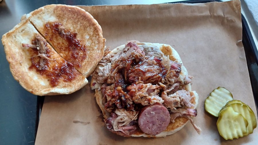 Whole hog sandwich