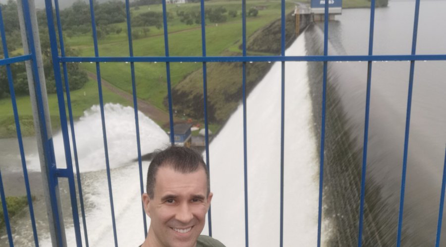 Ivan Mercadante Boscardin na Barragem Rio São Bento em Siderópolis