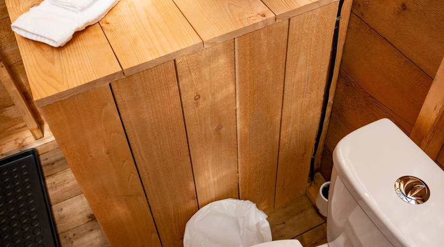 Every tent has a cedar wood ensuite