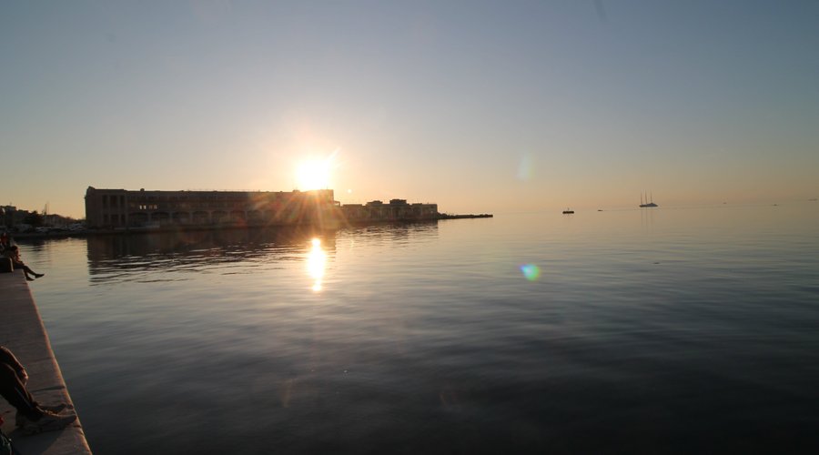 tramonto al molo