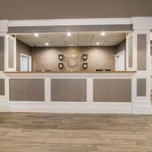 Front desk with friendly staff