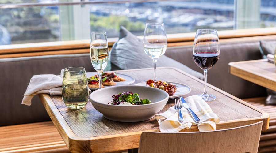 Dine at Crafted by Matt Moran, overlooking Woolloomooloo. Located on the ground floor of the original building, Naala Nura. 