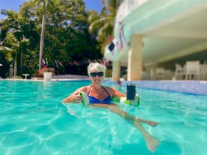 Pool och strand