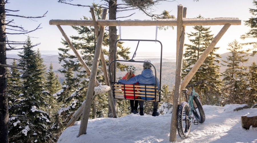 Le paradis de la raquette et du fatbike (secteur Maelstrom sentier Carcajou)