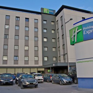 Hotel car park and main entrance