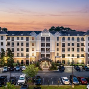 Hotel Front Exterior Sunset
