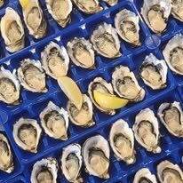 Natural oysters, available daily via our takeaway menu and fresh seafood window. 
