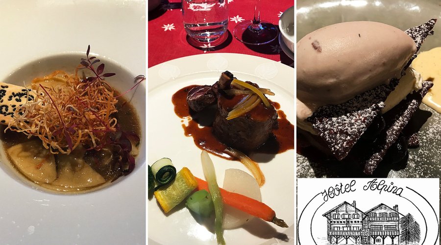The food at Hotel Alpina is more than excellent. Sooo delicious and well prepared!
