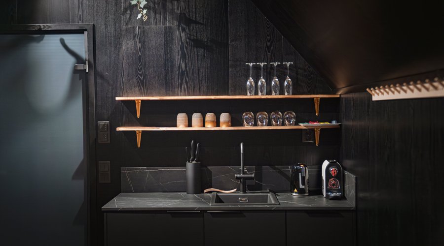Kitchen in treehouse