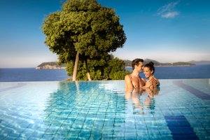 Piscine et plage