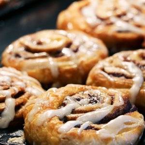 Our Signature Cinnamon Rolls! Millions & Millions served.