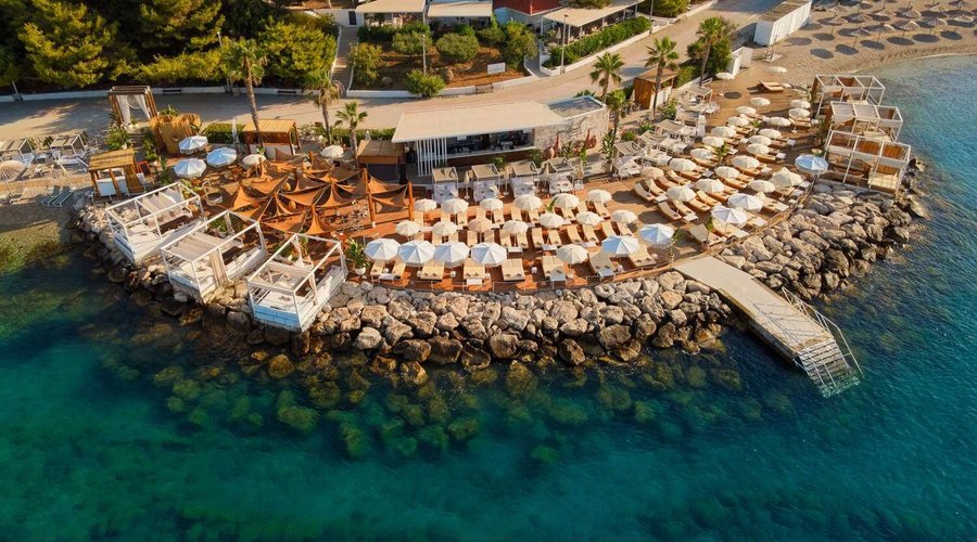 Mistral Beach Club - Wooden Deck - Aerial View
