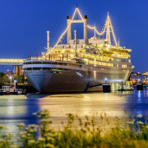 Ss Rotterdam Schip Avond Markde Rooij