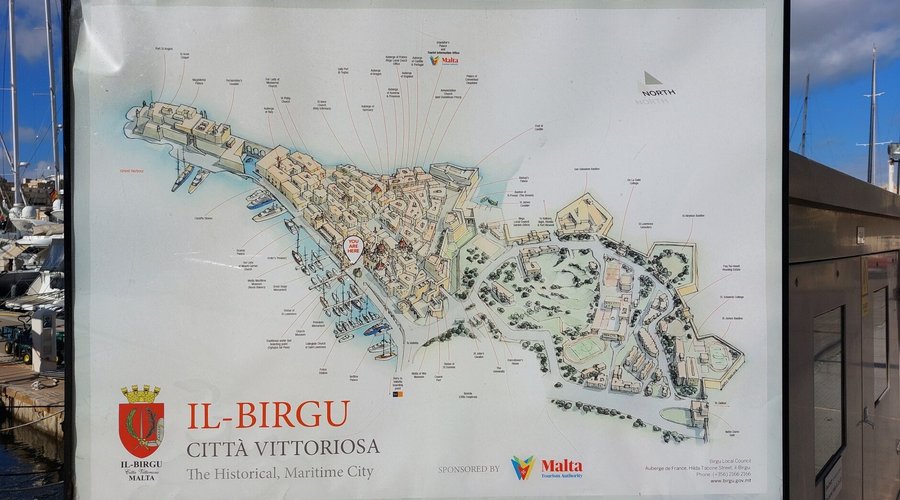Mappa di Birgu