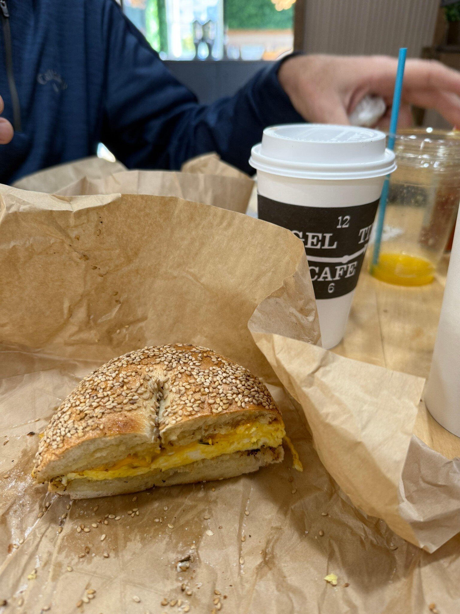 最旬ダウン BAGEL TIME CAFE, Cape May - 727 Beach Ave - Restaurant バッグ
