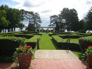 View of the gardens.