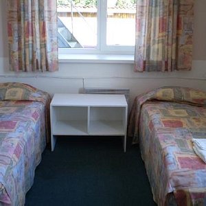 Haapsalu, beds in twin room of Endla Hostel