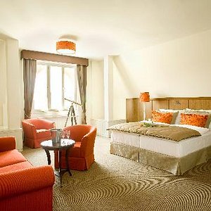 Hotel Kašperk in Kasperske Hory, image may contain: Home Decor, Rug, Cushion, Furniture