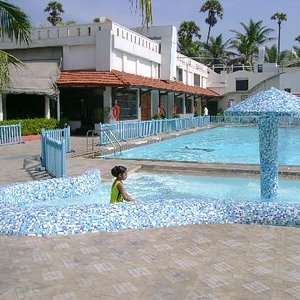 the swimming pool