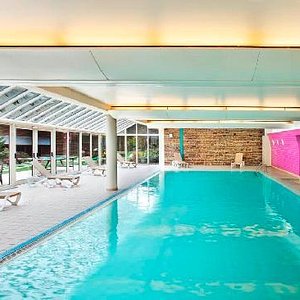 Swimming pool interior + jacuzzi + hammam
