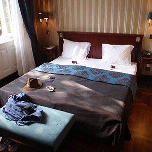 Gerlóczy Boutique Hotel in Budapest, image may contain: Furniture, Bed, Bedroom, Room