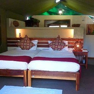Elephant Valley Lodge Tent interior
